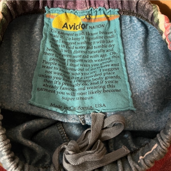 Aviator Nation Serape Tulum Bolt Stitch Sweatpants Pull-On Pants Stripe Size XS - Picture 2 of 14